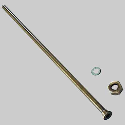 Tubo Liscio Per Monocomando Con Calotta Bronzato Cm 40 Con Dado 1/2 Made In Italy