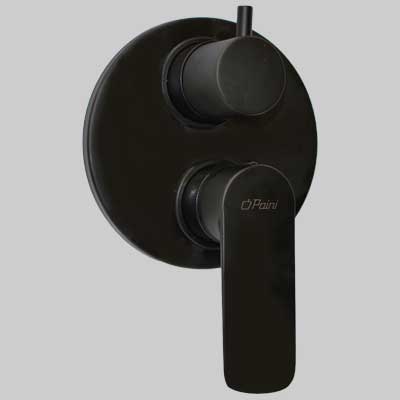 Monocomando Doccia Incasso Con Deviatore Nove Nero Paini