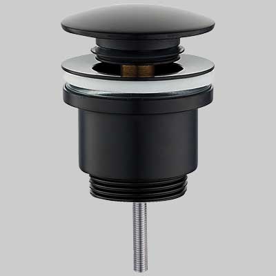 Piletta Click Clack Tonda Nera 1 1/4 Made In Italy