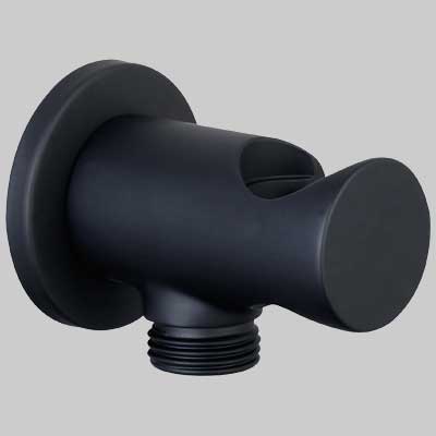Presa Acqua Tonda Con Supporto Nero 1/2 1/2 Made In Italy