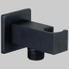 Presa Acqua Quadra Con Supporto Nero 1/2 1/2 Made In Italy