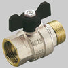 Valvole A Sfera Passaggio Totale Mf Farfalla Alluminio 3/8 Pn 50 Tiemme