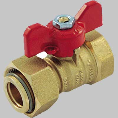 Valvola A Sfera Diritta Femmina C/Girello 1/2X1/2 Tiemme