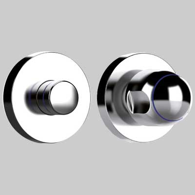 Parte Esterna Per Valvola 164 Maniglia Cromata Teco