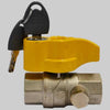 Valvola A Sfera Diritta Con Presa Pressione E Chiave 3/4 F X 3/4 F F.I.V.
