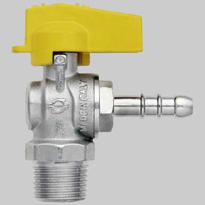 Rubinetto A Squadro Gas Maschio Porta Gomma 1/2 X 9 F.I.V.