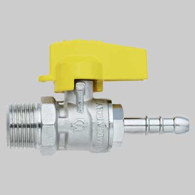 Rubinetto Diritto Gas Maschio Porta Gomma 1/2 X 14 F.I.V.