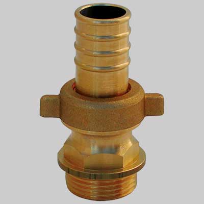 Raccordo Diritto Per Pompa Ottone 11/2 X 40 Made In Italy