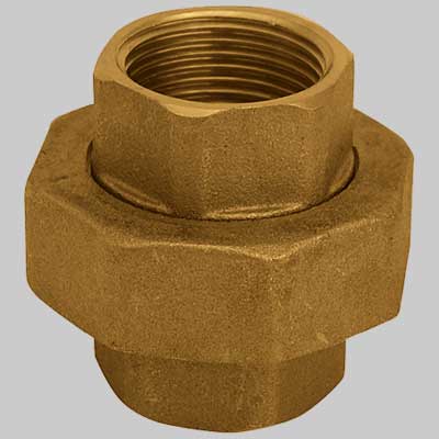 Bocchettone Femmina/Femmina Ottone Giallo 1 X 1 Made In Italy