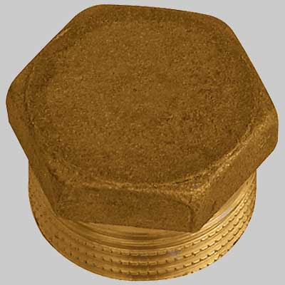 Tappo Maschio Esagonale Ottone Giallo 3/4 Made In Italy