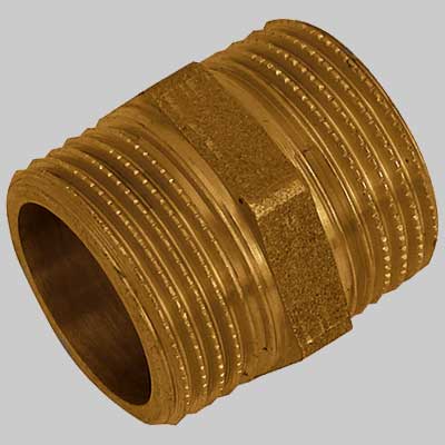 Niples 5 Filetti Ottone Giallo 1/2 X 1/2 Made In Italy