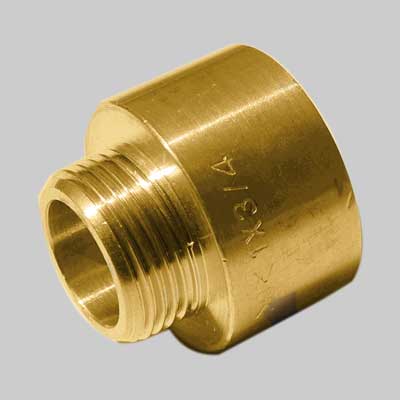 Manicotto Ridotto Maschio/Femmina Ottone Giallo 1/2X3/4 Made In Italy