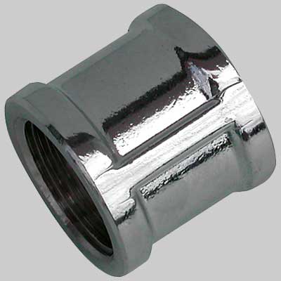 Manicotto Femmina/Femmina Cromato 1/2 X 1/2 Made In Italy