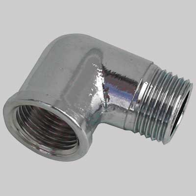 Gomito Maschio/Femmina Ottone Cromato 3/4 X 3/4 Made In Italy