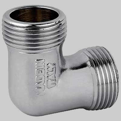 Gomito Maschio/Maschio Cromato 1/2 Made In Italy