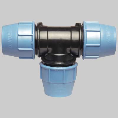 Raccordo A Tee Doppio Plastica 75 Unidelta