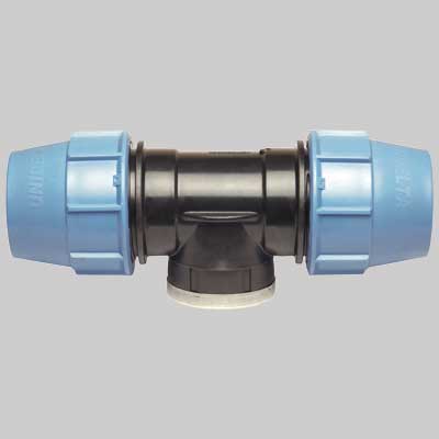 Raccordo A Tee Femmina Plastica 75 X 2 X 75 Unidelta