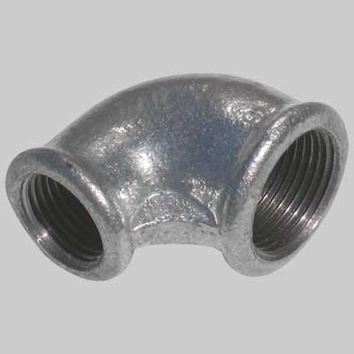 Gomito Ridotto Femmina/Femmina Zincato 11/2 X 11/4 Made In Italy