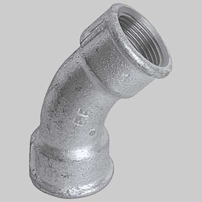 Curva A 45 ° Femmina/Femmina Zincata 1 Made In Italy