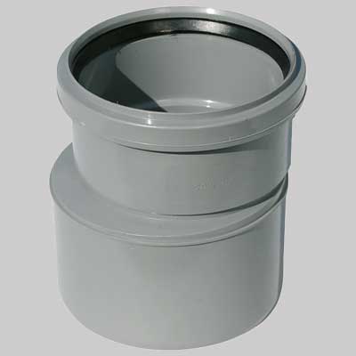 Raccordo Di Passaggio Pppvc Aumento F 110 Pp C/Guarn. X M 125 Pvc Made In Italy