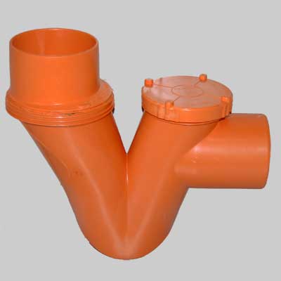 Sifone Orrizzontale/Verticale 1 Tappo Ø 100 Made In Italy