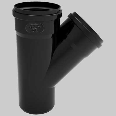 Derivazione Phono Black 45 ° Mf 100 X 40 Redi