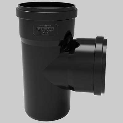 Derivazione Doppia Ridotta Phono Black 87 ° Mf 100 X 50 Redi