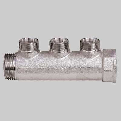 Collettore Lineare Mf 1 Cromato Interasse 36 Mm 3 Vie Far
