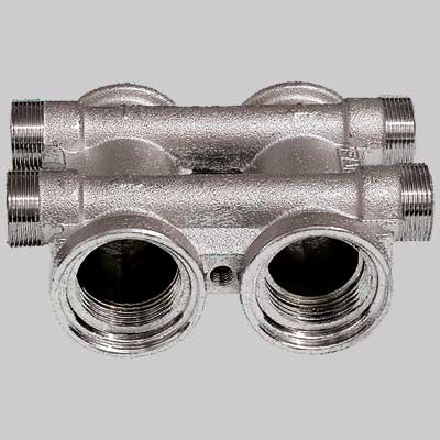 Collettore Complanare 'Far' Componibile Cromato 1 2+2 Far