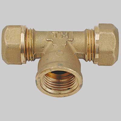 Raccordo A Tee Femmina Con Ogiva P.T.E.F. 22 X 3/4 X 22 3/4 Tiemme