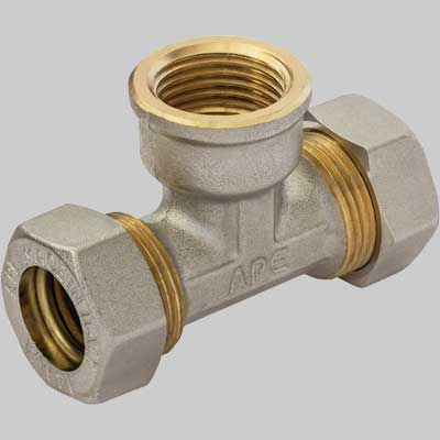 Tee Femmina Oring 16 X 1/2 X 16 Ape Raccorderie