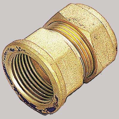 Raccordo Dritto Femmina Con Ogiva Ottone 10 X 1/2 Tiemme