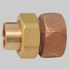 Bocchettone Bronzo Diritto 3 Pezzi Filettato Femmina A Saldare Femmina 42 X 11/2 Made In Italy