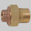 Bocchettone Bronzo A 3 Pezzi Diritto Filettato Maschio A Saldare Femmina 12 X 1/2 Made In Italy