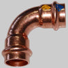 Curva Rame A Pressare 90 ° Femmina/Femmina 15 X 15 Made In Italy