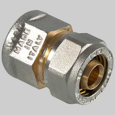 Raccordo A Compressione Diritto Femmina 16 X 1/2 T.D.M.