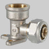 Raccordo A Compressione Curvo Femmina Con Flangia 20 X 3/4 T.D.M.