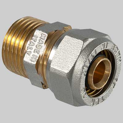 Raccordo A Compressione Diritto Maschio 16 X 3/4 T.D.M.