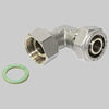 Raccordo A Compressione Curvo Con Girello 20 X 3/4 Tiemme