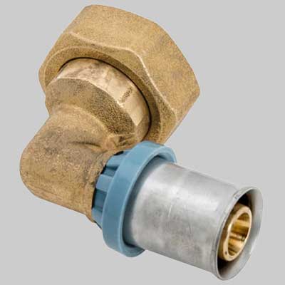 Raccordo A Gomito Con Girello Delt All 16 X 3/4 Unidelta