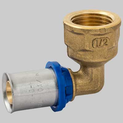 Raccordo A Gomito Femmina Ape Press 16 X 1/2 Ape Raccorderie