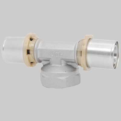 Raccordo A Tee Femmina A Pressare 16 X 1/2 X 16 Icma
