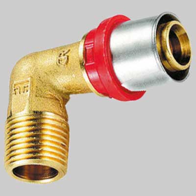 Raccordo Curvo Maschio A Pressare Tiemme 40 X 1 1/4 Tiemme