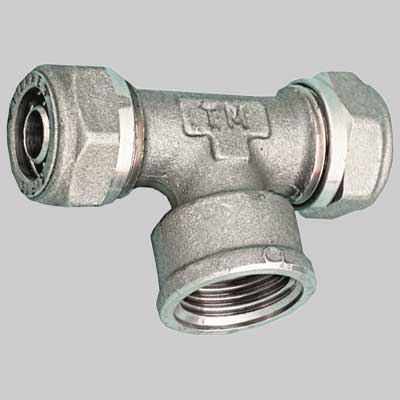 Raccordo A Tee Femmina Per Tubo Cobrapex 18 X 1/2 X 18 S. 2,5 Tiemme
