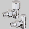 Coppia Valvola E Detentore Mini Arreda Cromo 1/2 X 24 19 Rcr Poletti