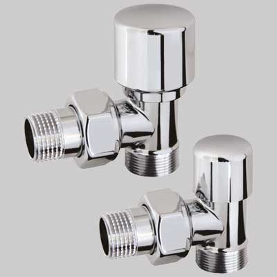 Coppia Valvola E Detentore Mini Arreda Cromo 1/2 X 24 19 Rcr Poletti