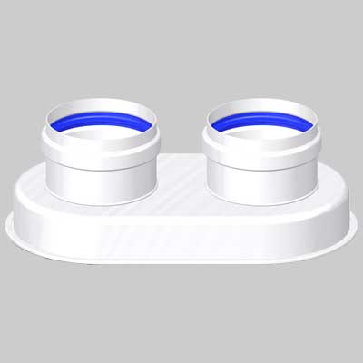 Sdoppiatore Per Scaldini Vaillant Compatibili 80/80 Conti