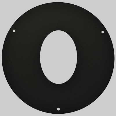 Rosone Coprimuro Ovale Ø 80 Conti