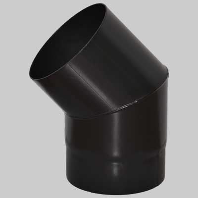 Curva Aperta Nero Opaco 45 ° Ee ? 120 Made In Italy