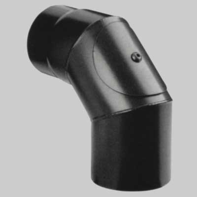 Curva Chiusa Con Ispezione Nero Opaco 90 ° Ee ? 130 Made In Italy